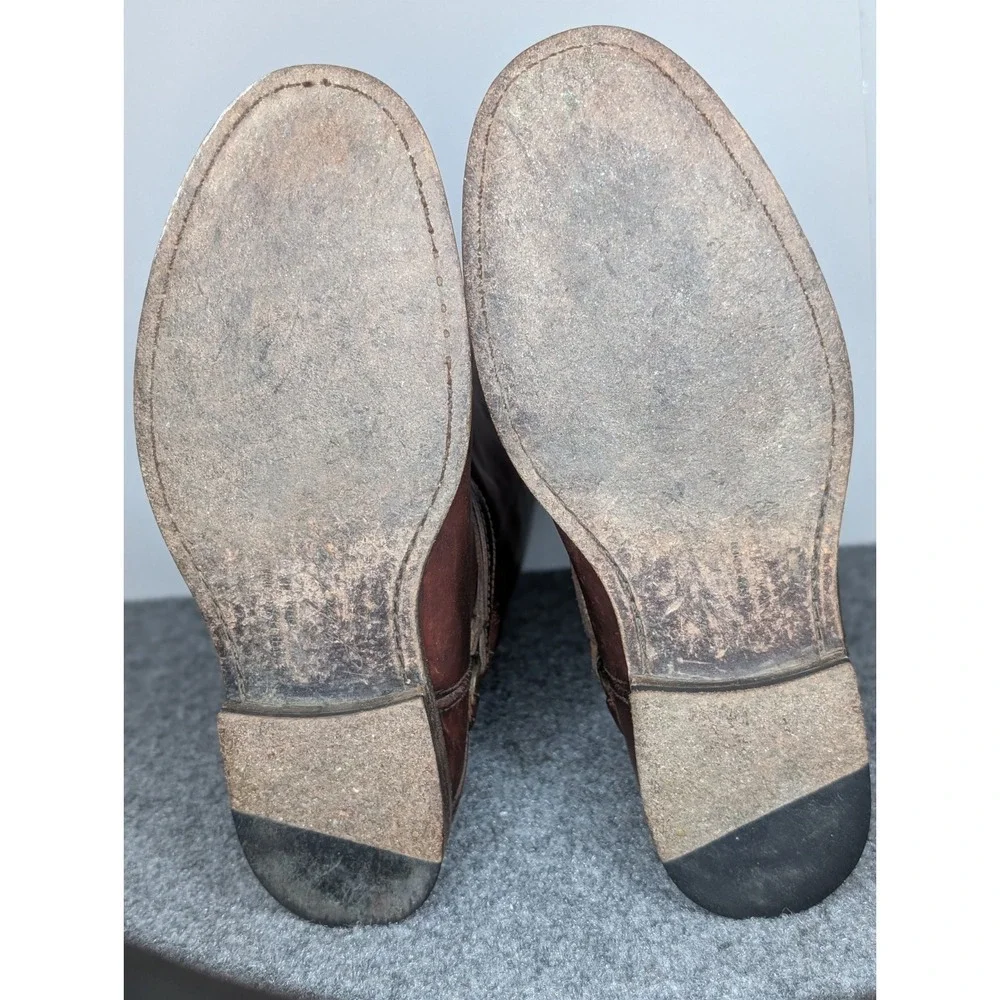 Frye‎ Phillip Ring Women's Tall Knee-High Riding Leather Boots Size 8 B Pull On